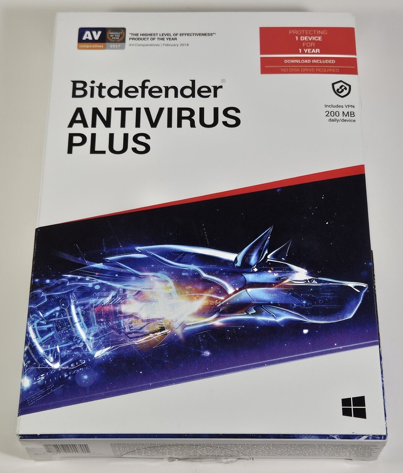 Bitdefender Antivirus Plus 2017 - 1 Year 1 Windows Device Protection