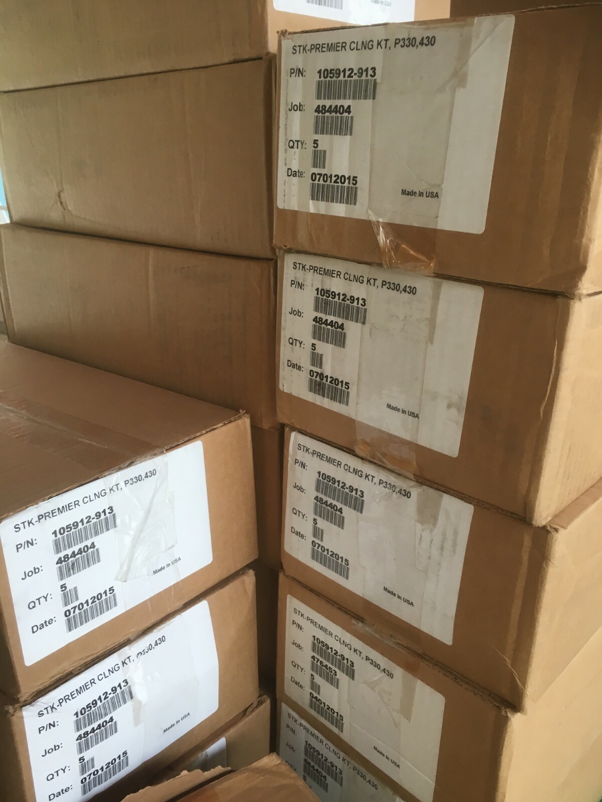 One box of Zebra 105912-913 Premier Cleaning Kit  P330, 430  Zebra P330i printer