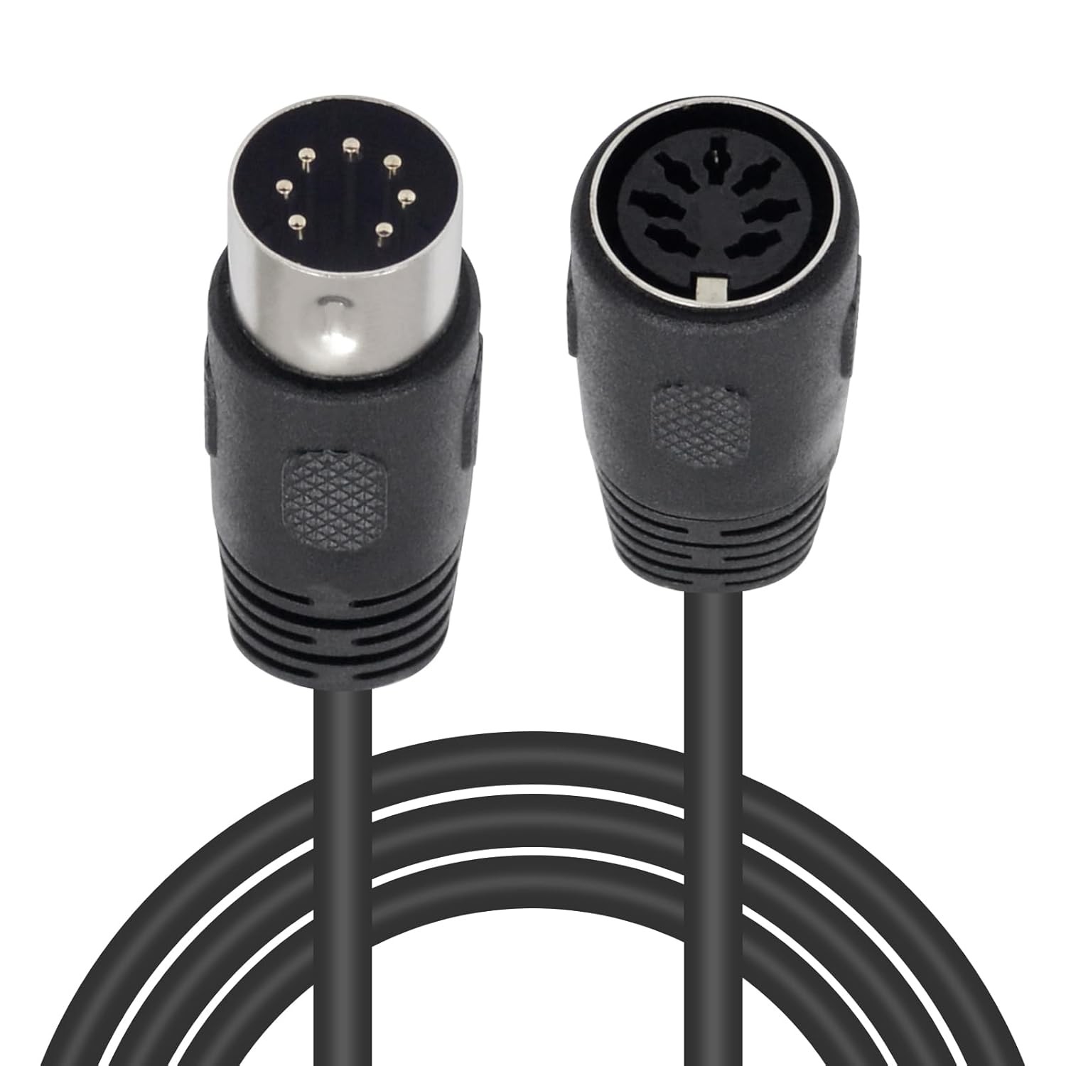 Poyiccot 7 Pin DIN Cable, 7Pin DIN Male to Female Extension Cable, Professional