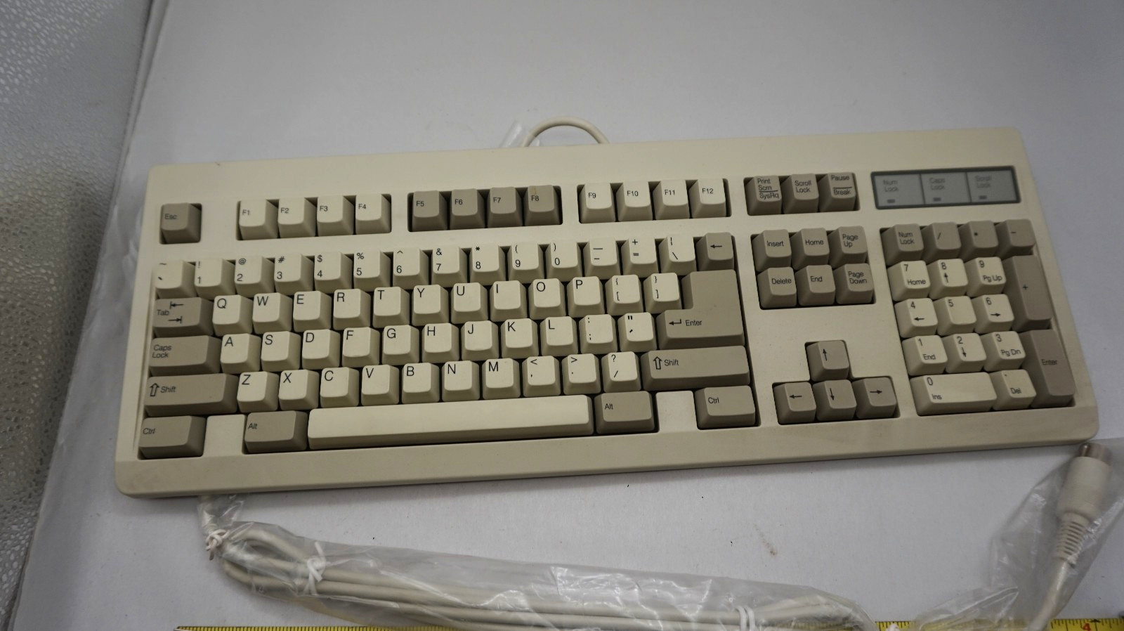 Vintage Clicky Mechanical Keyboard Nmb RT6655T+ 5 Pin Vtg Clean  USA