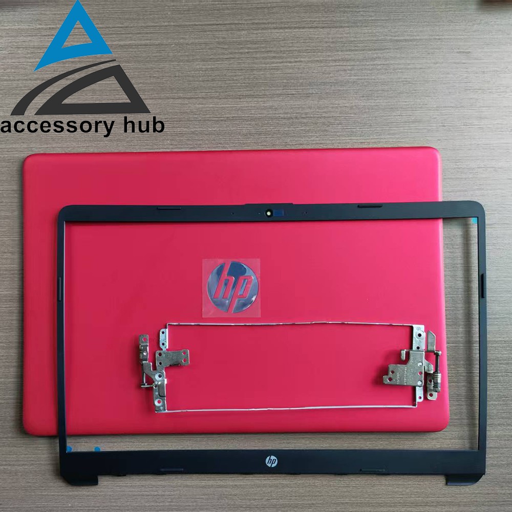 For HP 15-DW 15-dw1083wm 15-DW1XX Back Cover & Hinges + Bezel M03725-001 Red