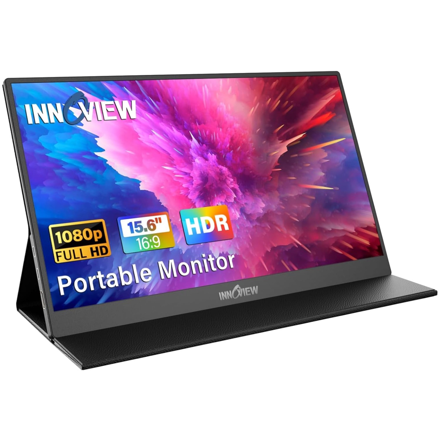Portable Monitor with 178° Viewing Angle Built-in Speaker