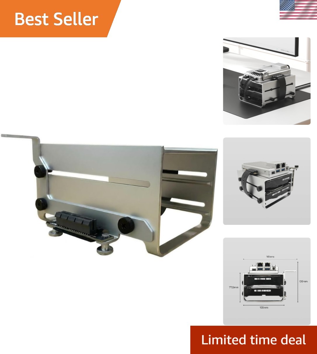 Installation-Ready Dual 3.5" HDD Bracket - Reliable Storage Expansion Solution