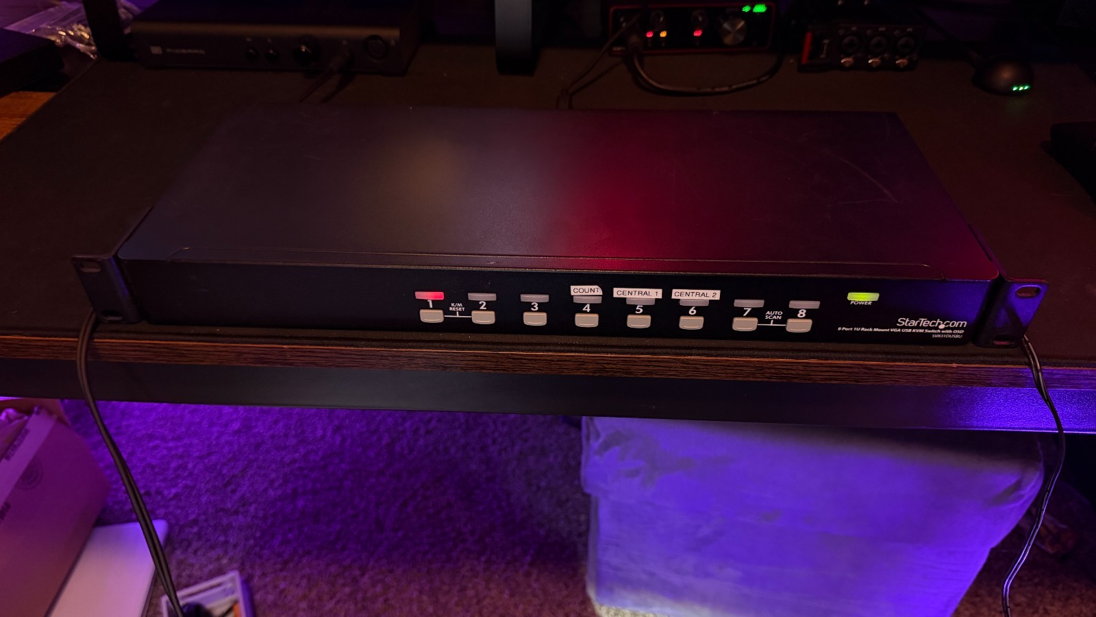 Power Tested StarTech 8 Port Rack Mount VGA USB KVM Switch SV831DUSBAU