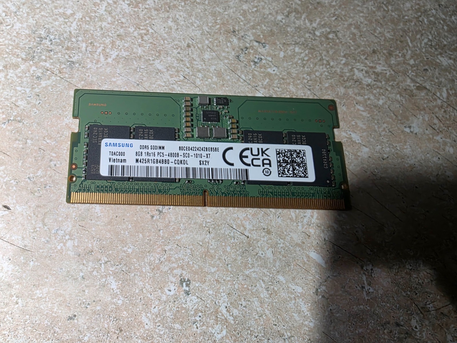 Samsung 8GB DDR5 4800MHz PC5-4800B SODIMM Laptop RAM M425R1GB4BB0-CQKOL #L7