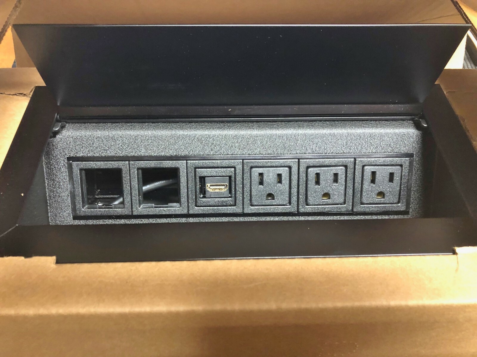 Byrne Power Distribution Ellora Interlink IQ Black Blank HDMI Outlet #9845