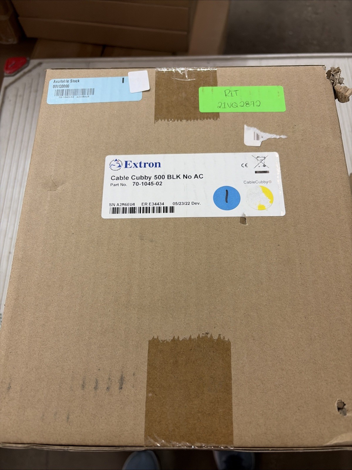 Extron 70-1045-02 Cable Cubby 500 BLK No AC New In Box