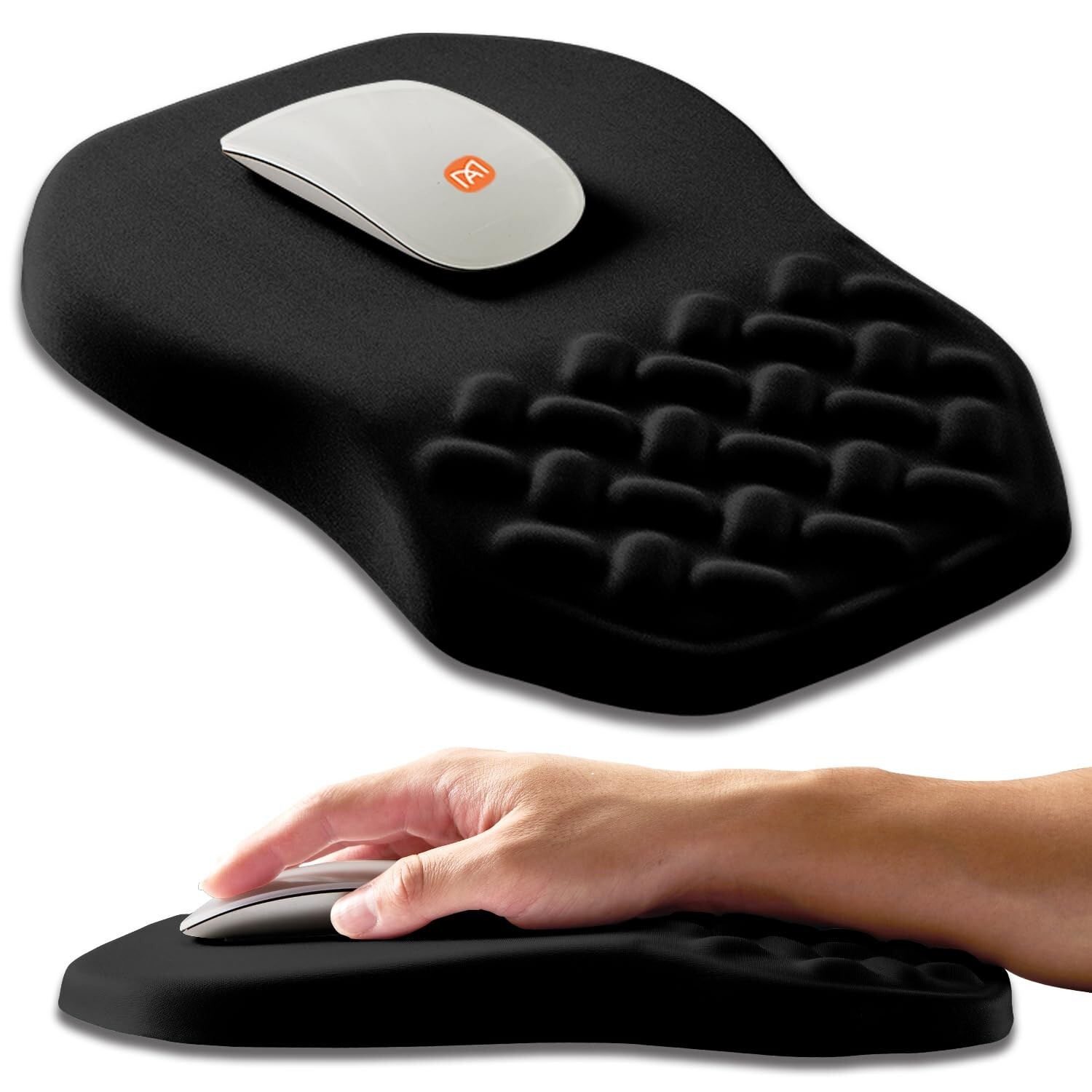 Ergonomic Slope Mouse Pad Wrist Support, Wrist Rest Mousepad for Carpal Tunne...