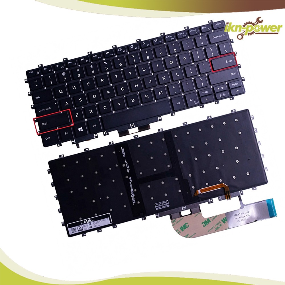 Keyboard With Backlight Fit for Dell XPS 15 9575 2-in-1 0C48H4 Precision 5530