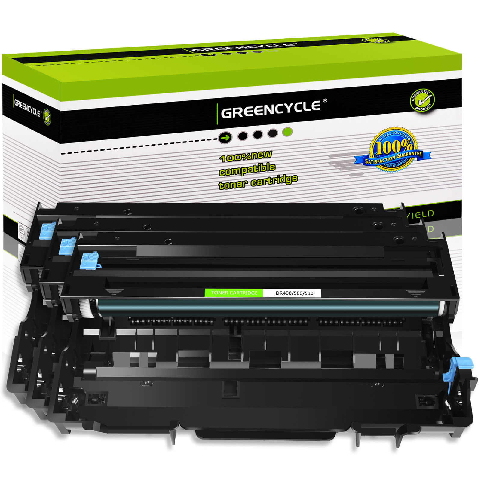 3 PACK DR400 Drum Unit Compatible with DR-400 Brother MFC-8300 MFC-8500 MFC-8600