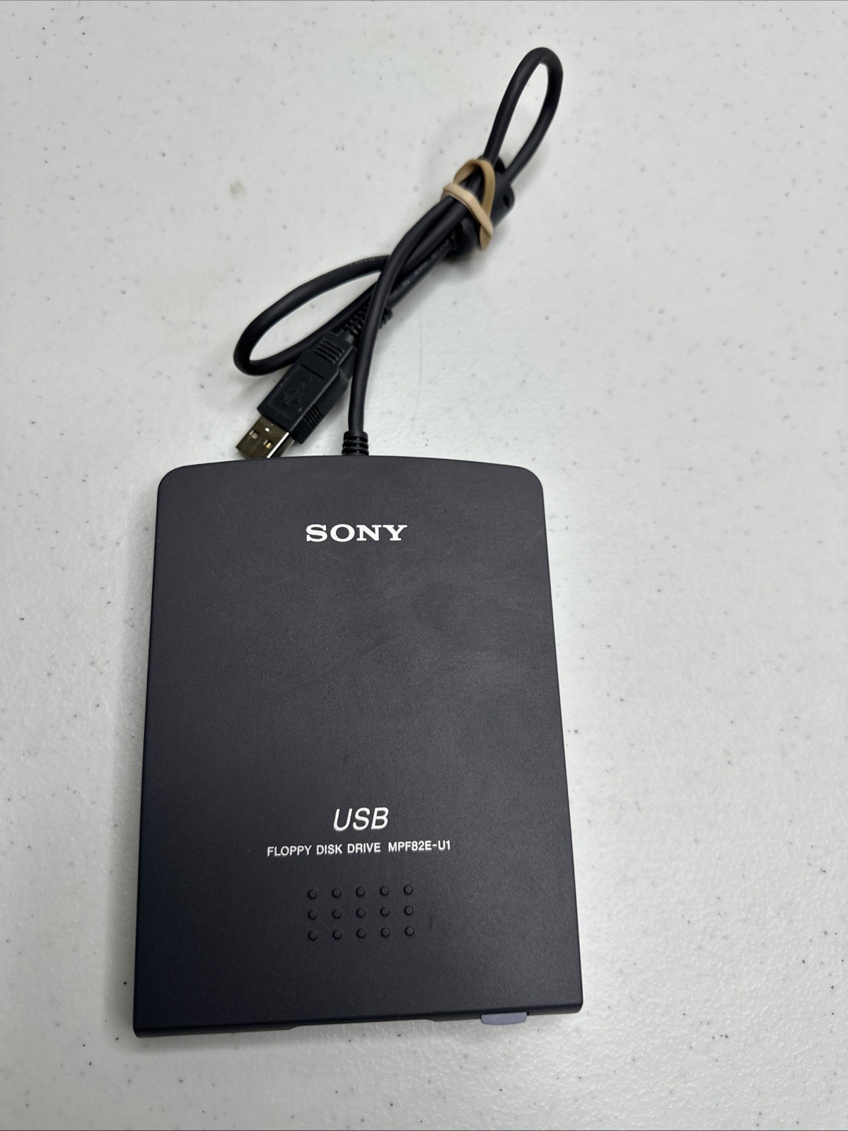 SONY USB Portable Diskette Drive MPF82E-U1 Grey Floppy Disk Drive -UNTESTED