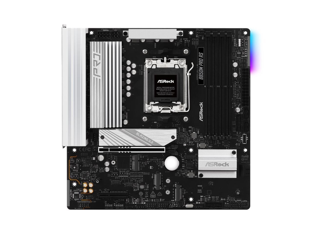 B850M Pro RS AM5 AMD B850 Micro ATX Motherboard ASRock