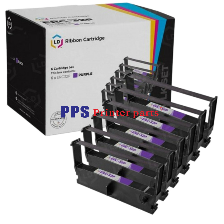 LOT6 New Ribbon For Epson ERC-32 Purple M820 M935 M825 ERC32 Fast shipping