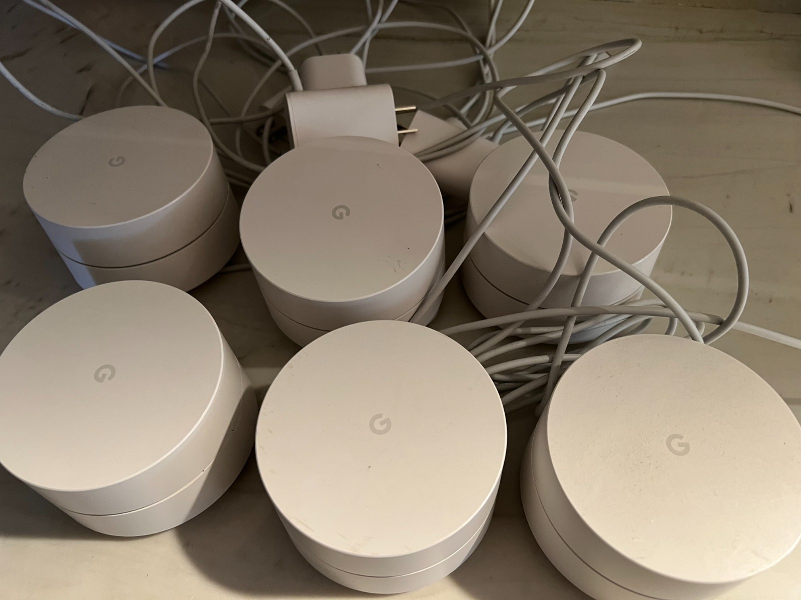 Google Wifi Mesh Wireless Access Points Set of 7, White