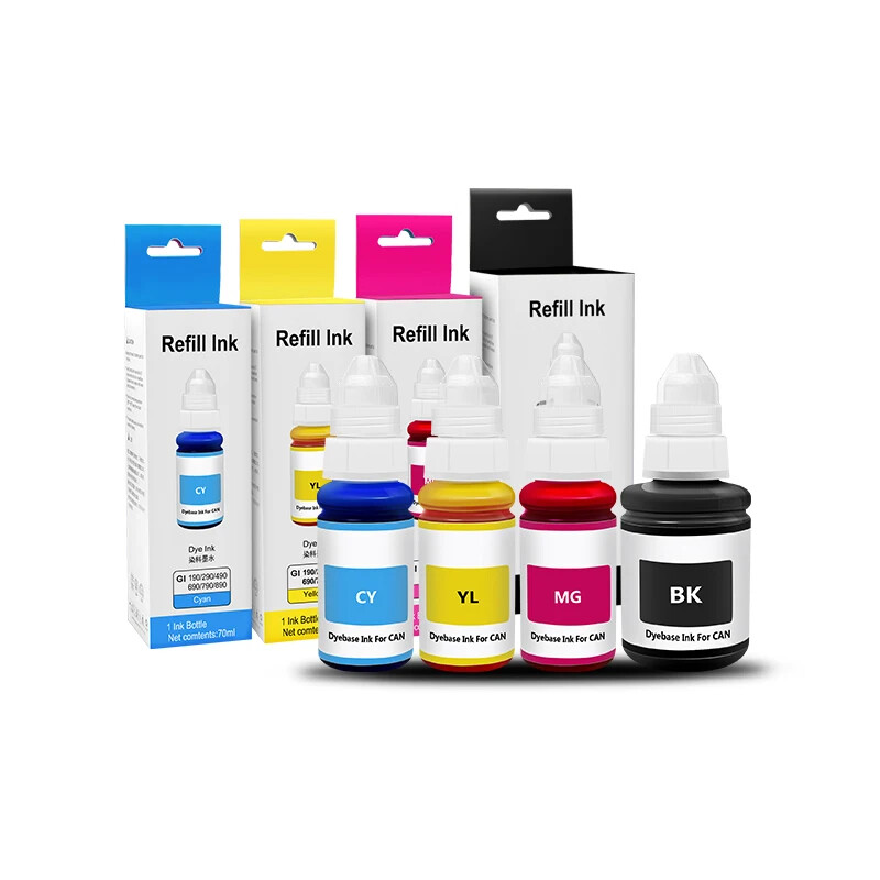 2SET High Quality 4 Colors GI490 Dye Ink For Canon Pixma G2410 G2411 G3411
