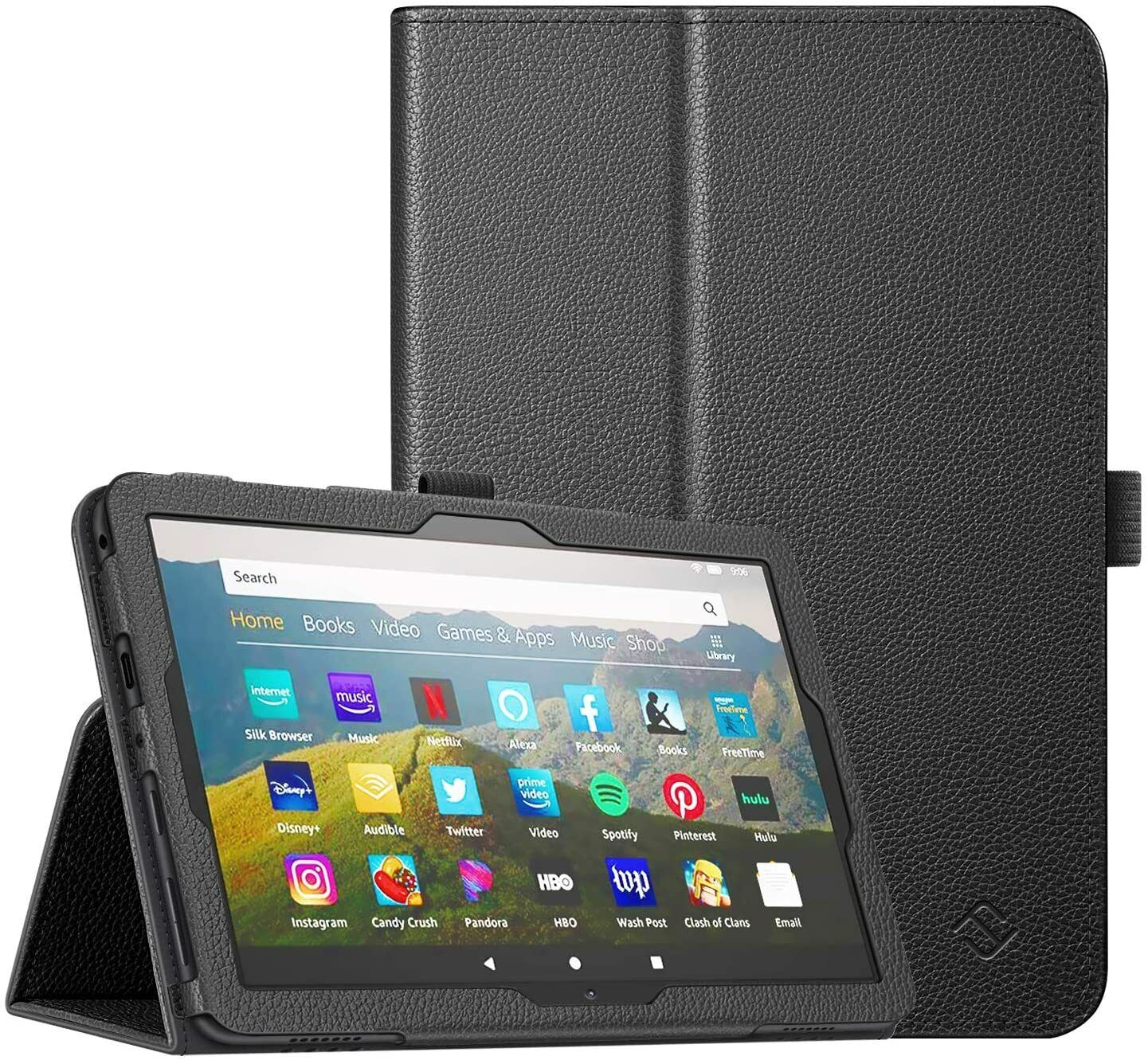 Folio Case for Amazon Fire HD 8 & Fire HD 8 Plus Tablet 2022 /2020 Stand Cover