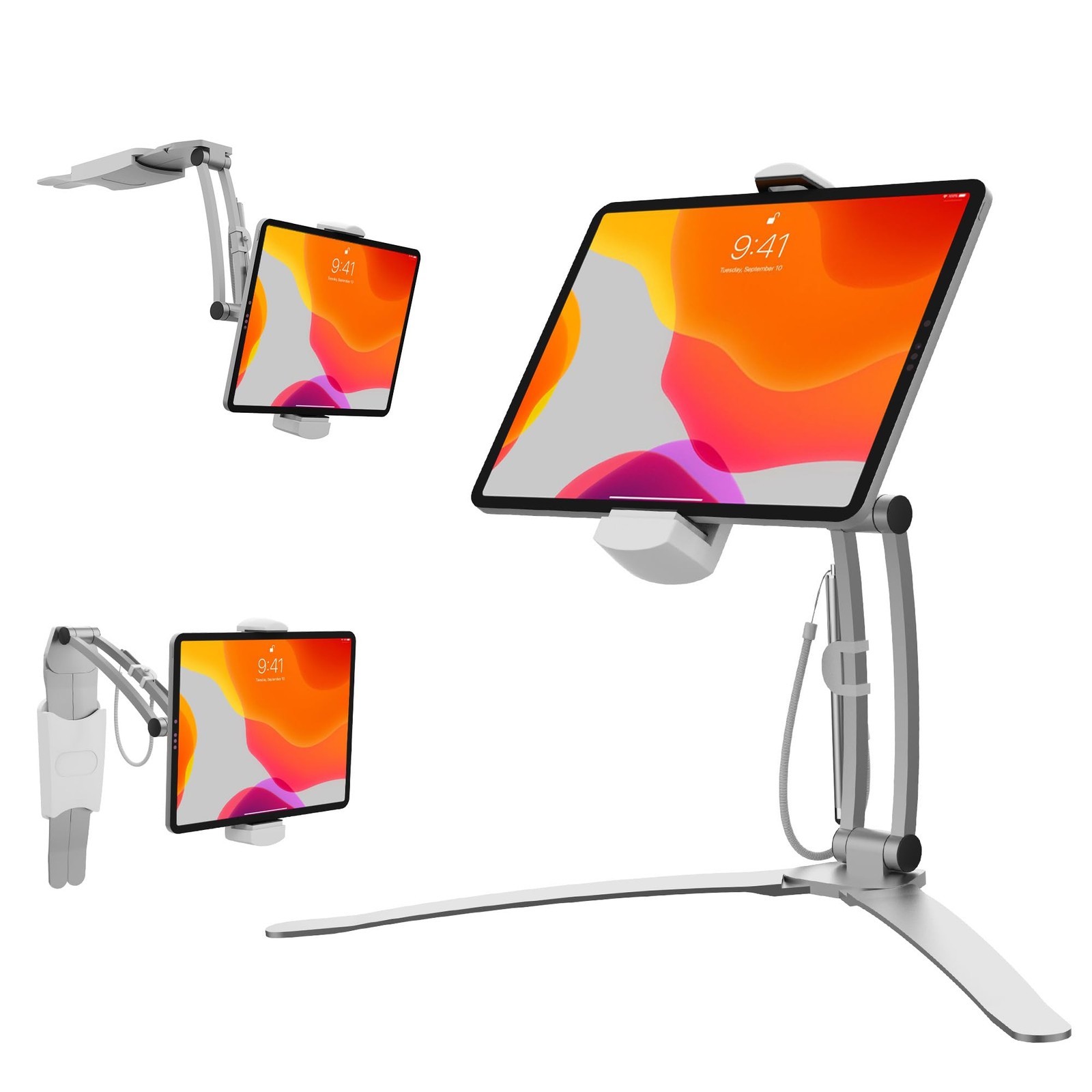 CTA Digital 3-in-1 iPad Tablet Mount – Multipurpose Universal Kitchen Mount H...