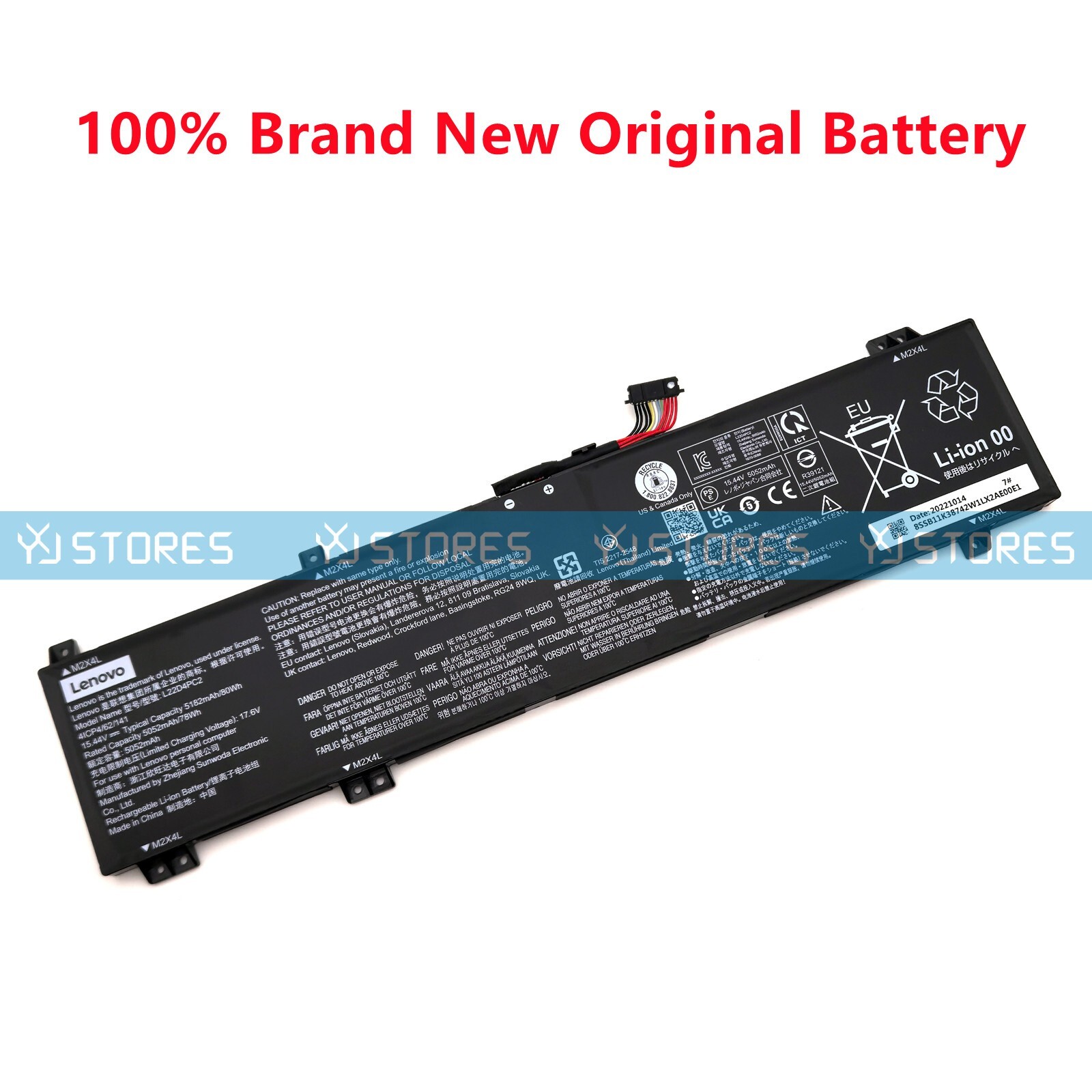 Genuine L22B4PC2 L22C4PC2 OEM Battery for Lenovo Legion Slim 5 16APH8 16IRH8