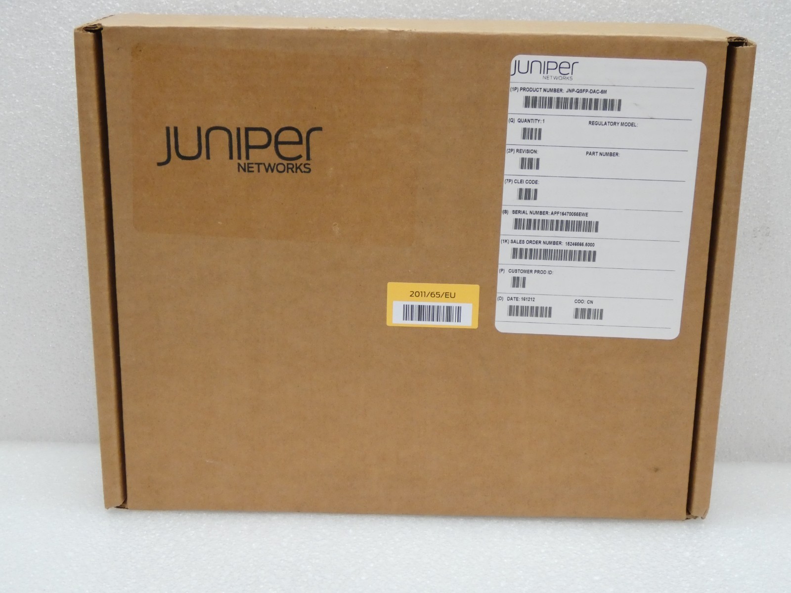 NEW OEM Juniper Networks  JNP-QSFP-DAC-5M
