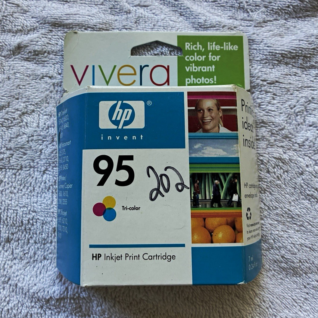 HP 95 Vivera Tri-Color Genuine Original Inkjet Print Cartridge