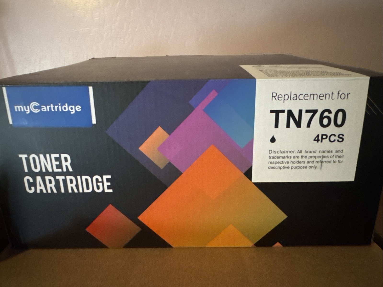 NEW Open Box myCartridge TN760 TN730 Compatible Toner Cartridge 4-Pack Brother
