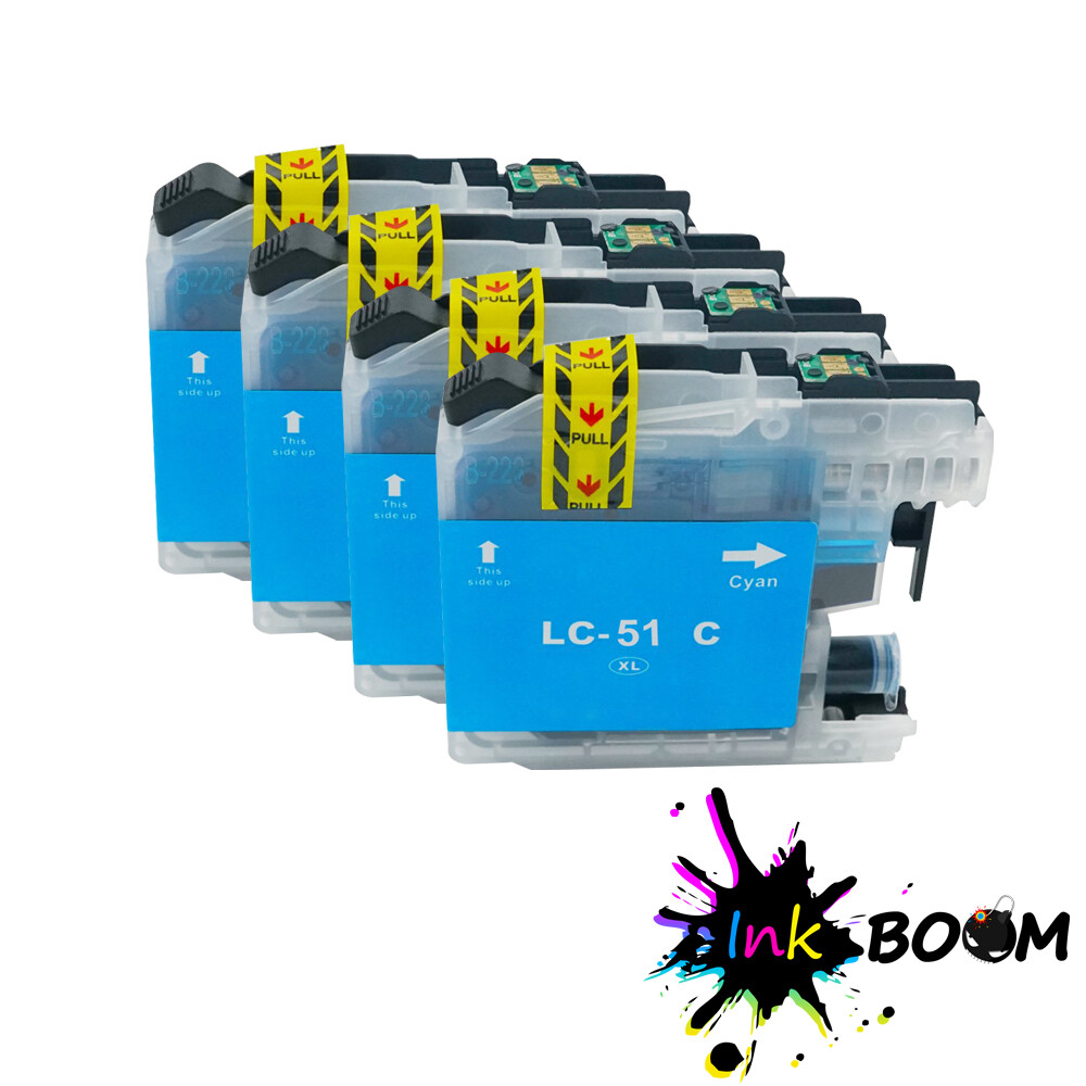 4C Ink Cartridge fits Brother LC51 DCP-750CN MFC-240C MFC-880CDN DCP-155C