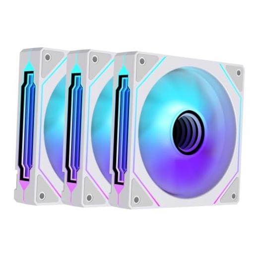 Prism4 Pro X3 120mm ARGB Reverse Case Fans,Infinity 4Pro_Reverse_3Pack White