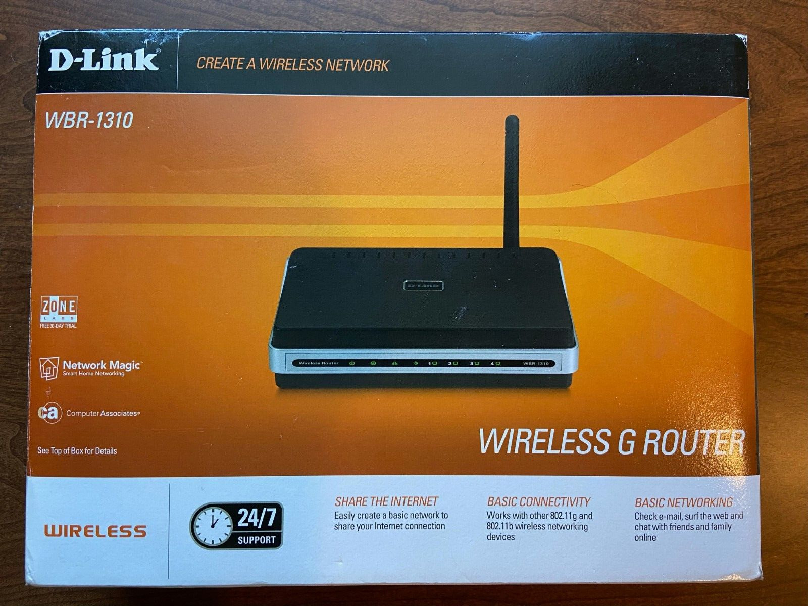 D-Link WBR-1310 54 Mbps 4-Port 10/100 Wireless G Router