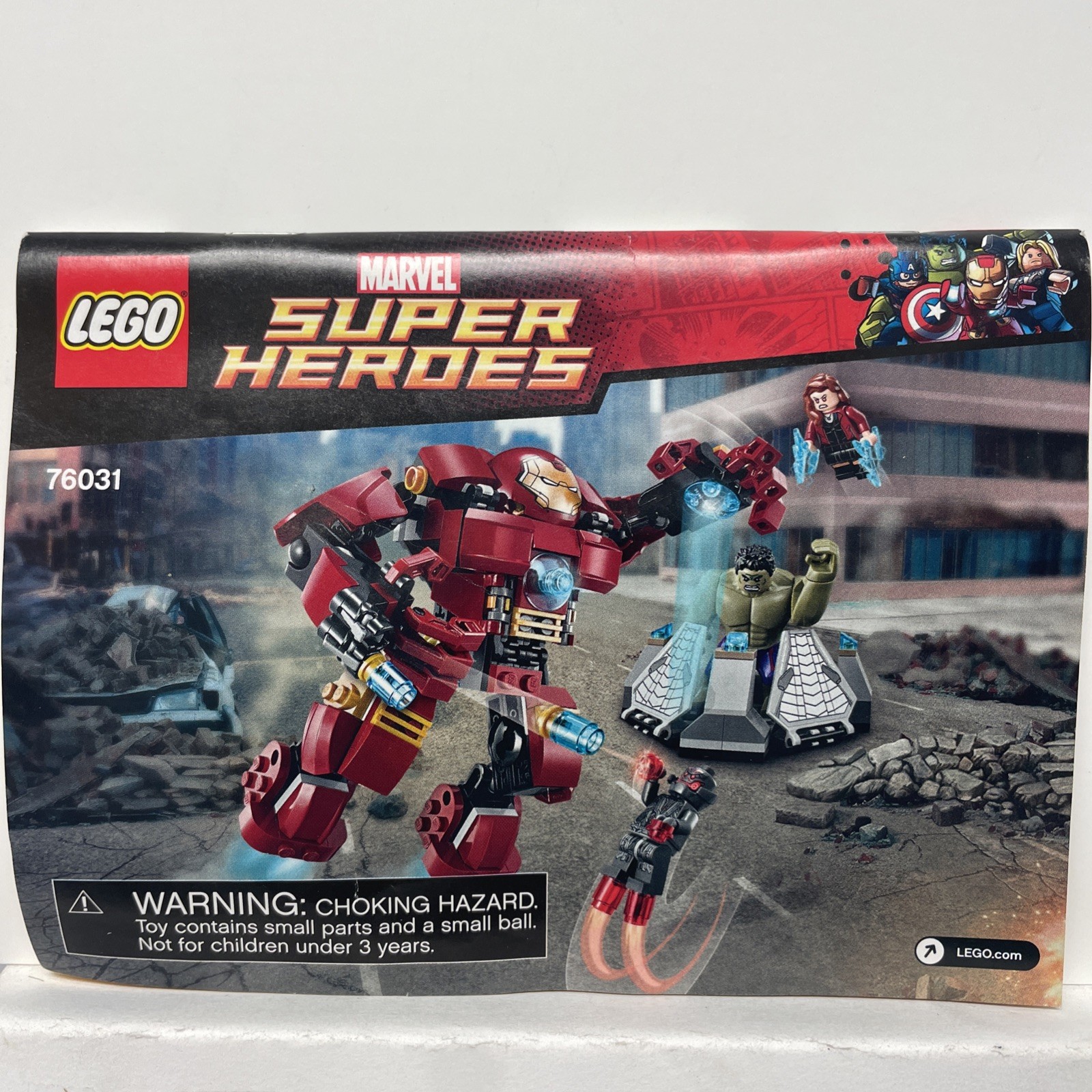 Marvel Super Heroes Lego Instruction Manual Brochure NO LEGO - 76301