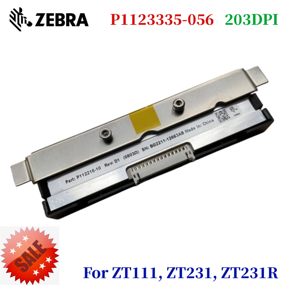 Zebra P1123335-056 203dpi Printhead For ZT111 ZT231 ZT231R