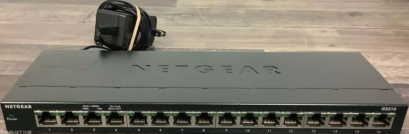 NETGEAR GS316-100NAS 16 Ports Standalone Ethernet Switch TESTED - EXCELLENT