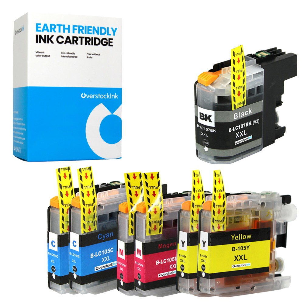 OSI Compatible 7PK LC107 LC105 Ink Cartridges fits Brother MFC-J4510DW J4610DW
