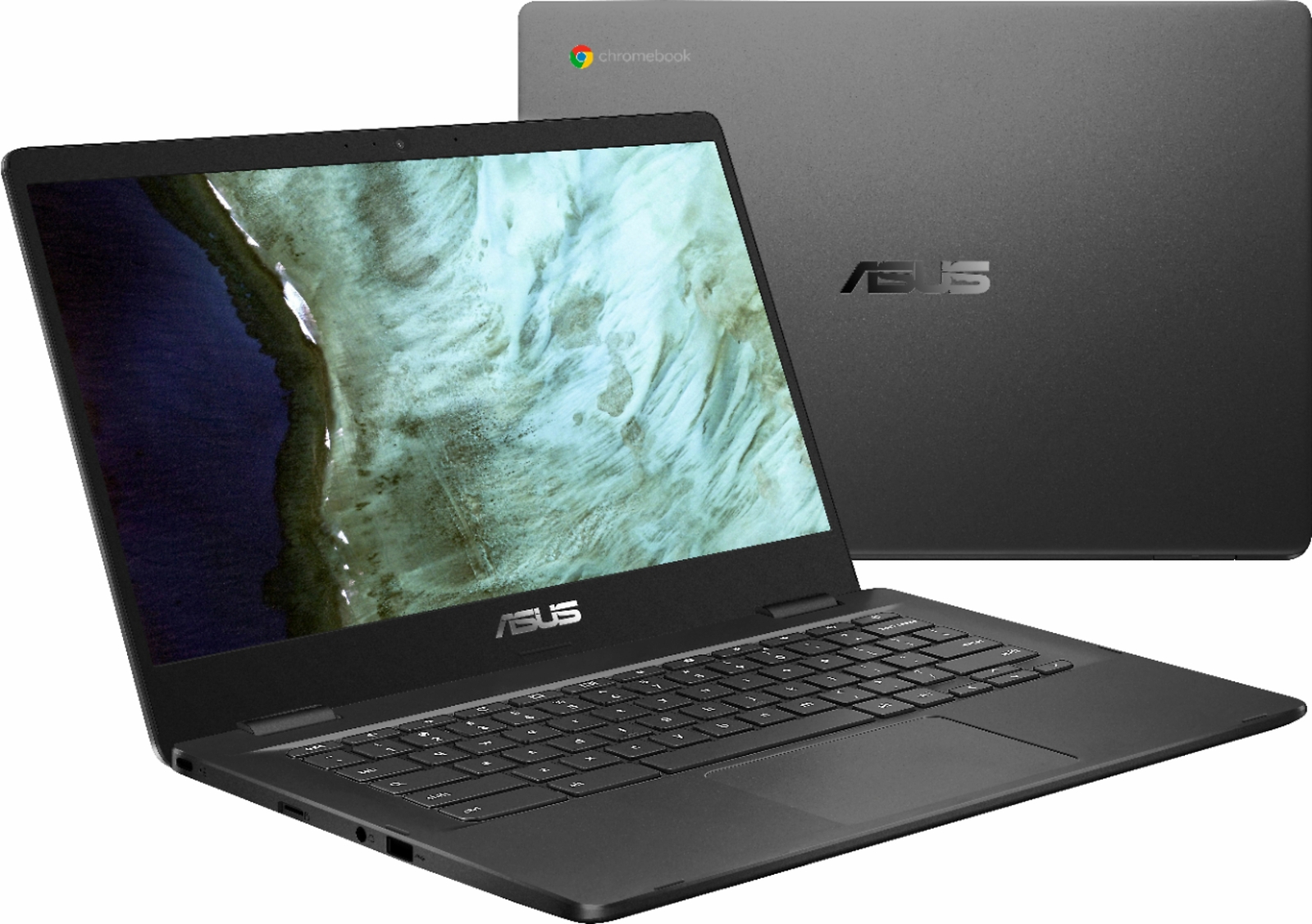 🔥NEW ASUS 14.0" HD Chromebook Intel Celeron N3350/4GB/32GB eMMC Gray C423NA🔥