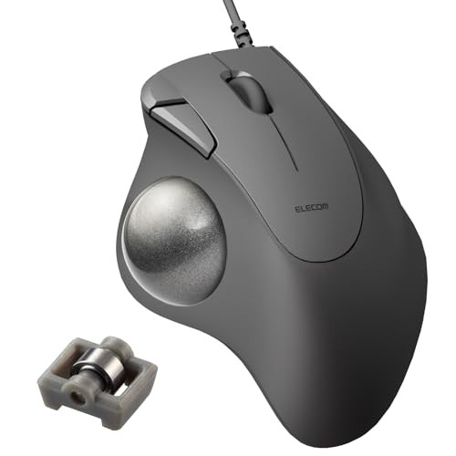 ELECOM Ergonomic Comfort Design Trackball IST Wired USB-A Connection  Super