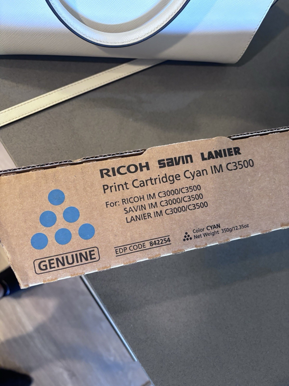 Genuine Ricoh Savin Lanier 842254 IM C3000 C3500 Cyan Toner Cartridge New