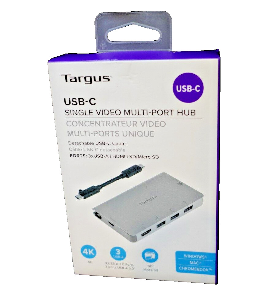 Targus 4K USB-C Single Video Multi-Port Hub - ACA963BT