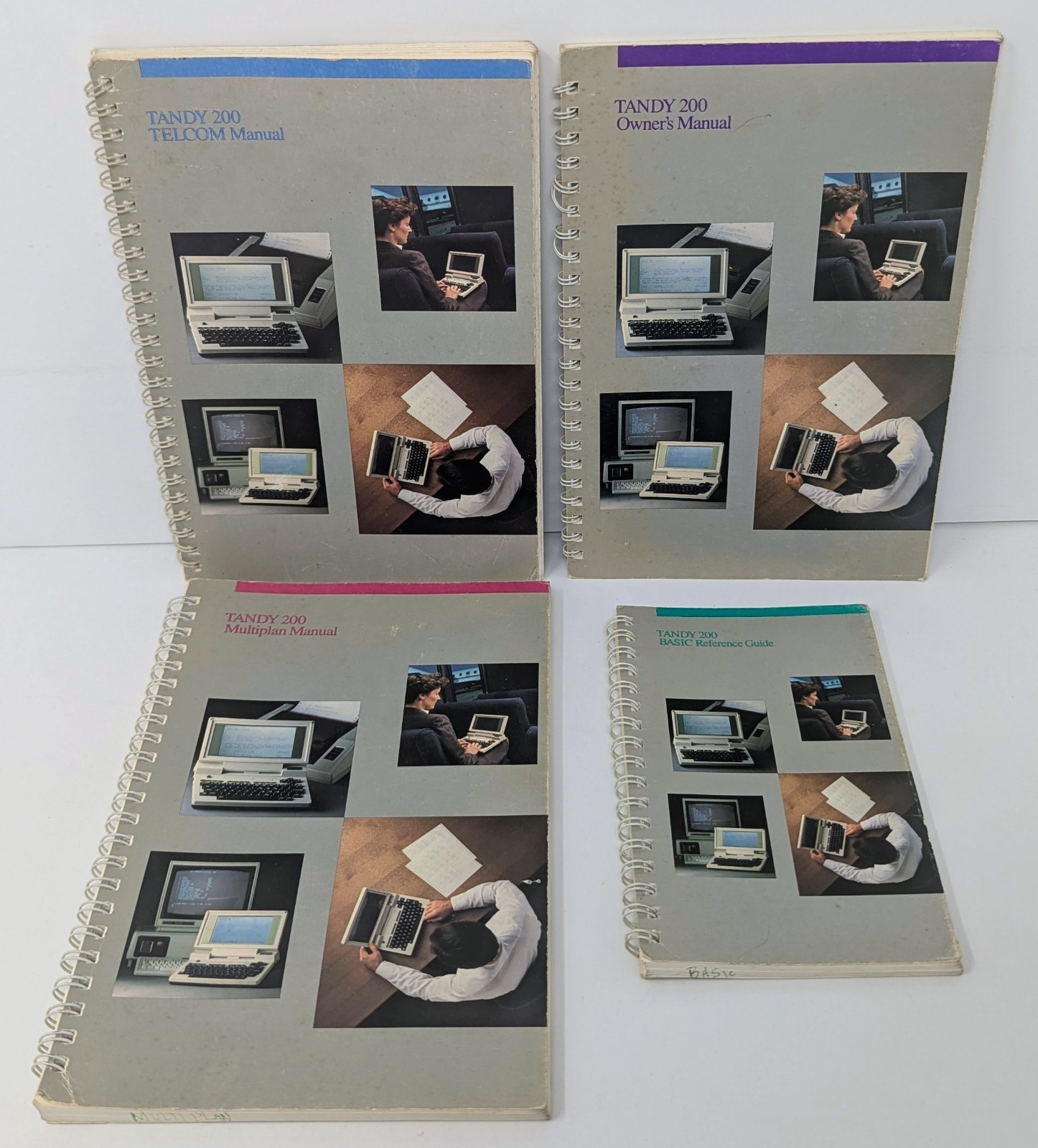 Radio Shack Tandy 200 4 Book Lot - Owner's Manual, Reference Guide, & More