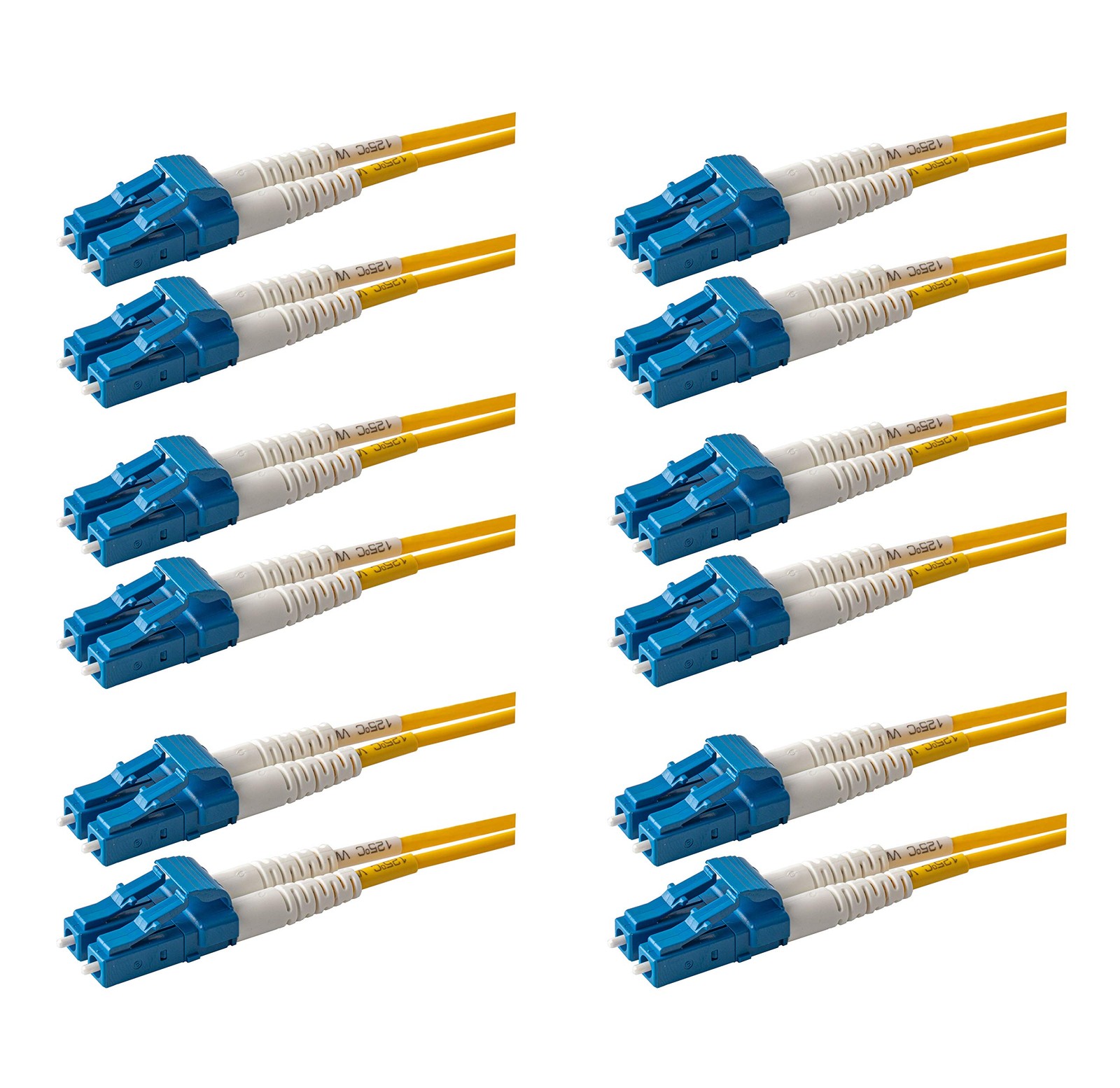 SpeedyFiberTX – 6-Pack 0.50 Meter LC to LC Fiber Patch Cable, Corning SMF-28 ...