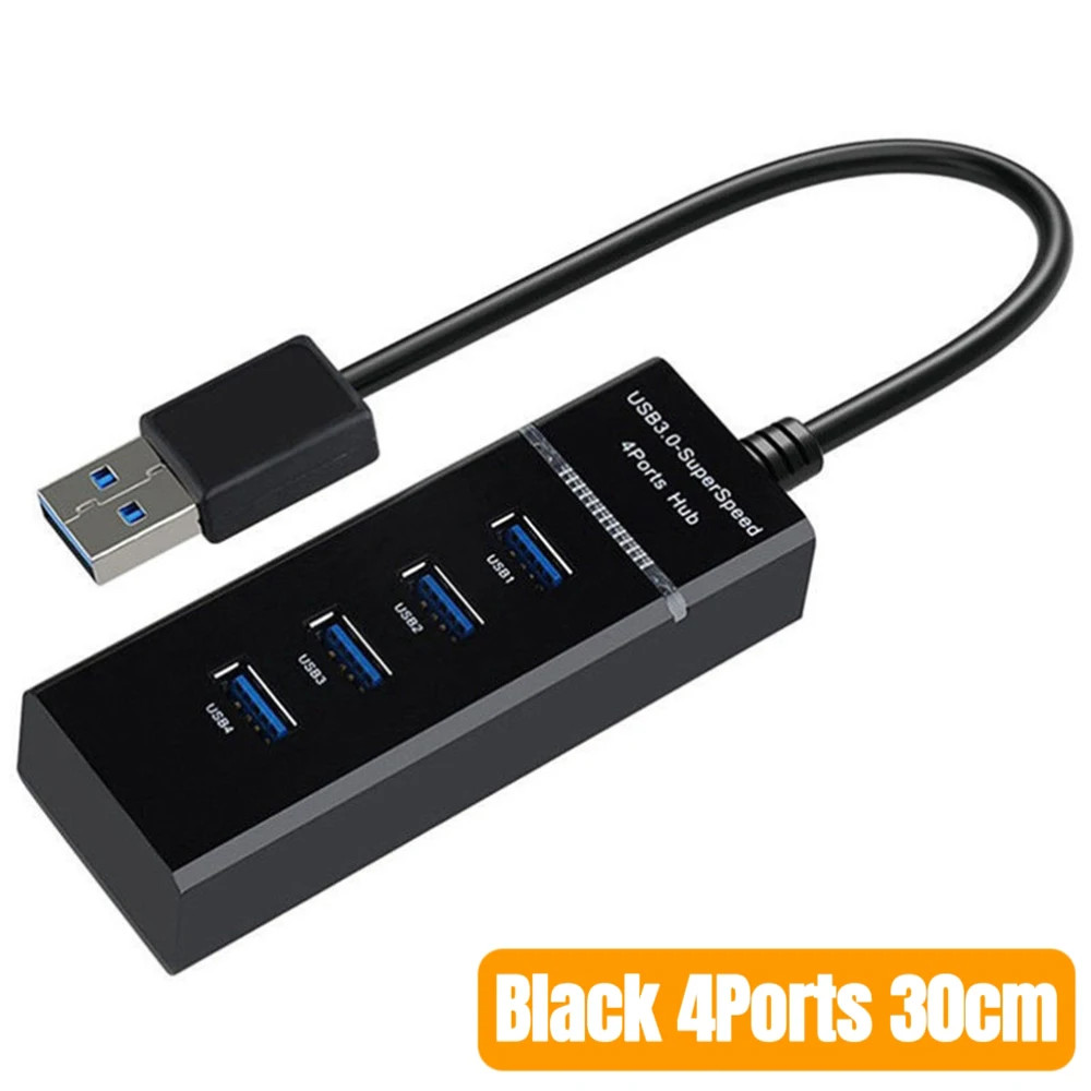 USB 3.0 4/7 Ports Hub Splitter Adapter Cable length 30/120cm For Desktop PC Mac