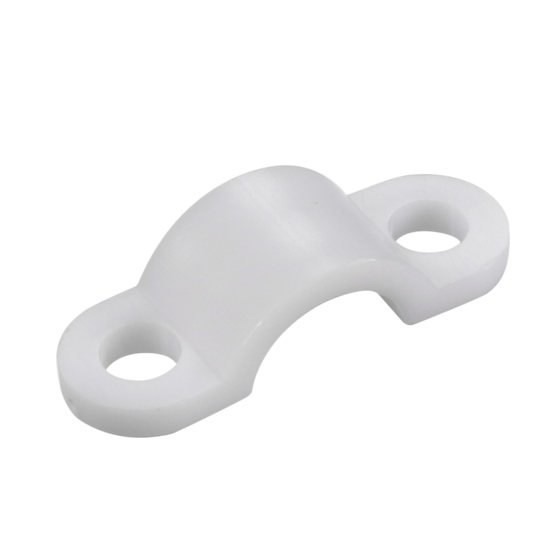 50pcs Nylon Cable Clamp Wire Tube Fastener Fixing Clip Curve White