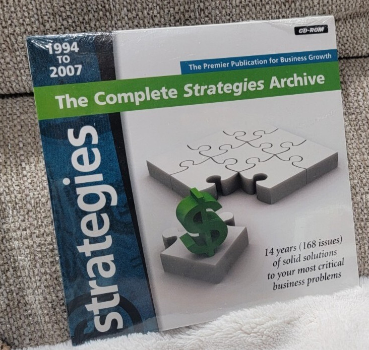 NEW/SEALED 1994-2007 The Complete Strategies Archive CD-ROM Business Solutions