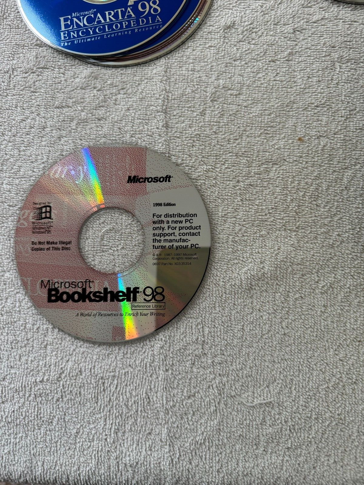 Microsoft Bookshelf 98 Reference Library CDROM Only