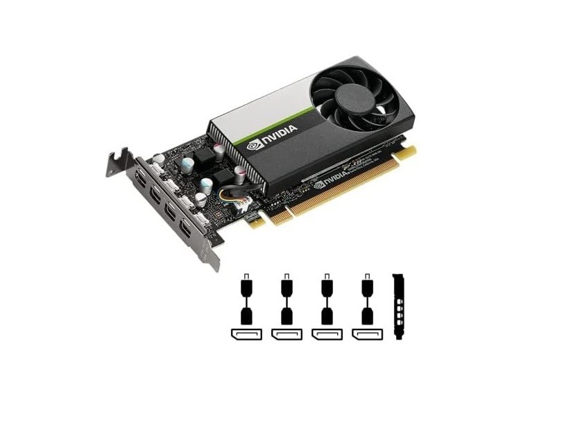 Open Box 4GB Dell nVIDIA Quadro T1000 4x MDP PCI-E 3.0 x16 GDDR6 Card DW8FN