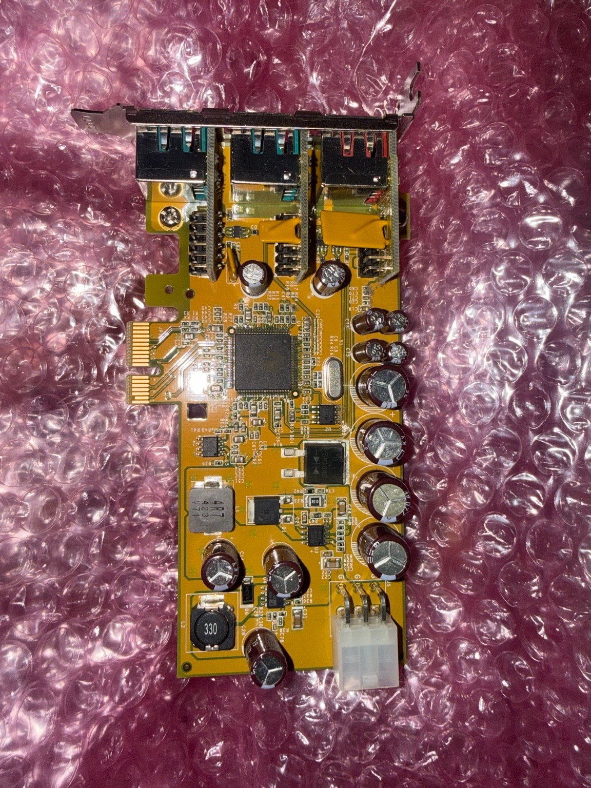 Dell 05WDTX SUNIX PUB1200XL Powered USB PCIe POS Card 12V 24V 3-Port