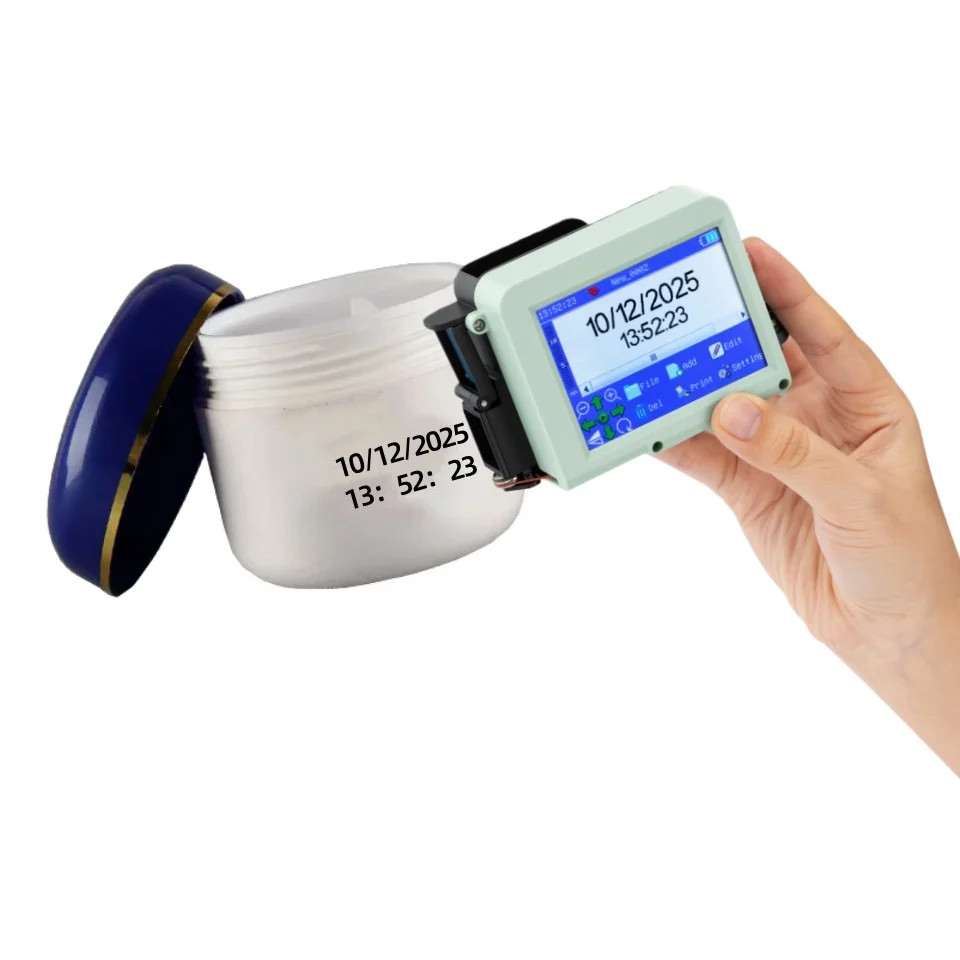 12.7mm Handheld Mini Inkjet Printer Date Mark Plastic Bottle Machine