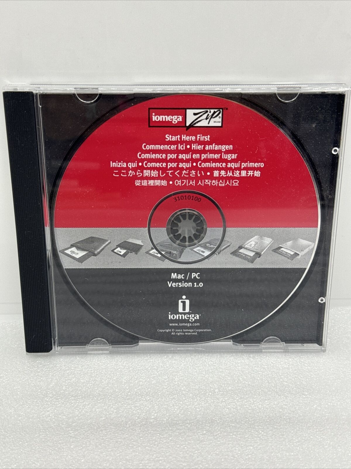 Vintage 2002 Iomega Zip Mac/PC Version 1.0 CD