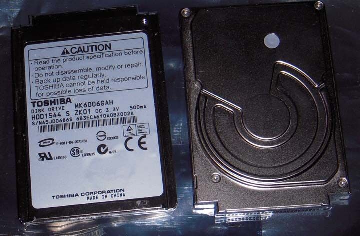 Hard drive  60 GB Toshiba 1.8