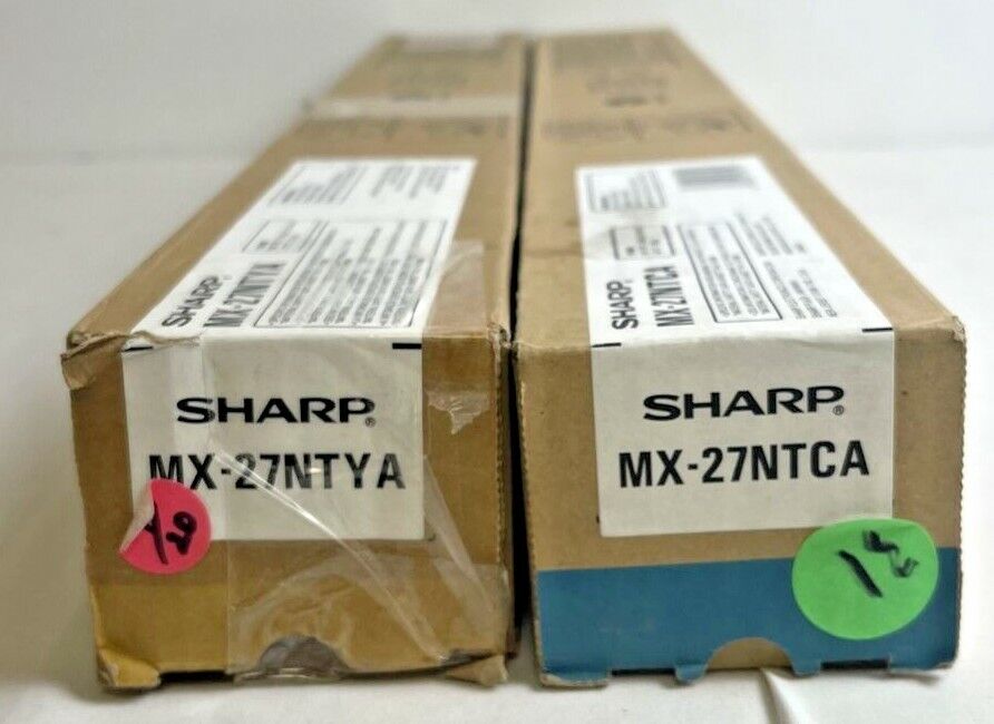 Genuine OEM Sharp MX-27NT MX27NTBA YC Toner Cartridge Set MX-2300N MX-2700NJ -M8