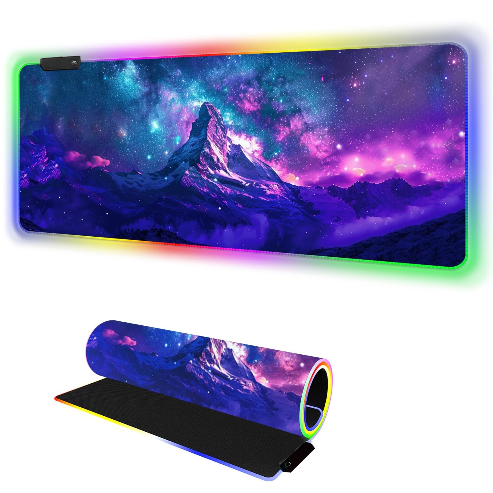 NXZGO RGB Mouse Pad Led Desk Mat I 31.5 x 11.8 Inch Large Mouse Pad I XL