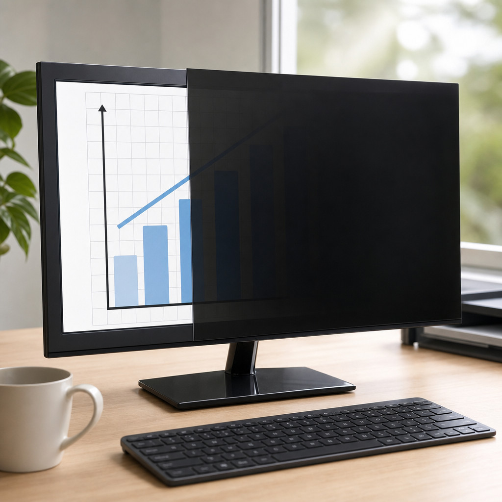 Fellowes PrivaScreen 4801501 Privacy Filter 22 Inch Widescreen 16:10 Blackout